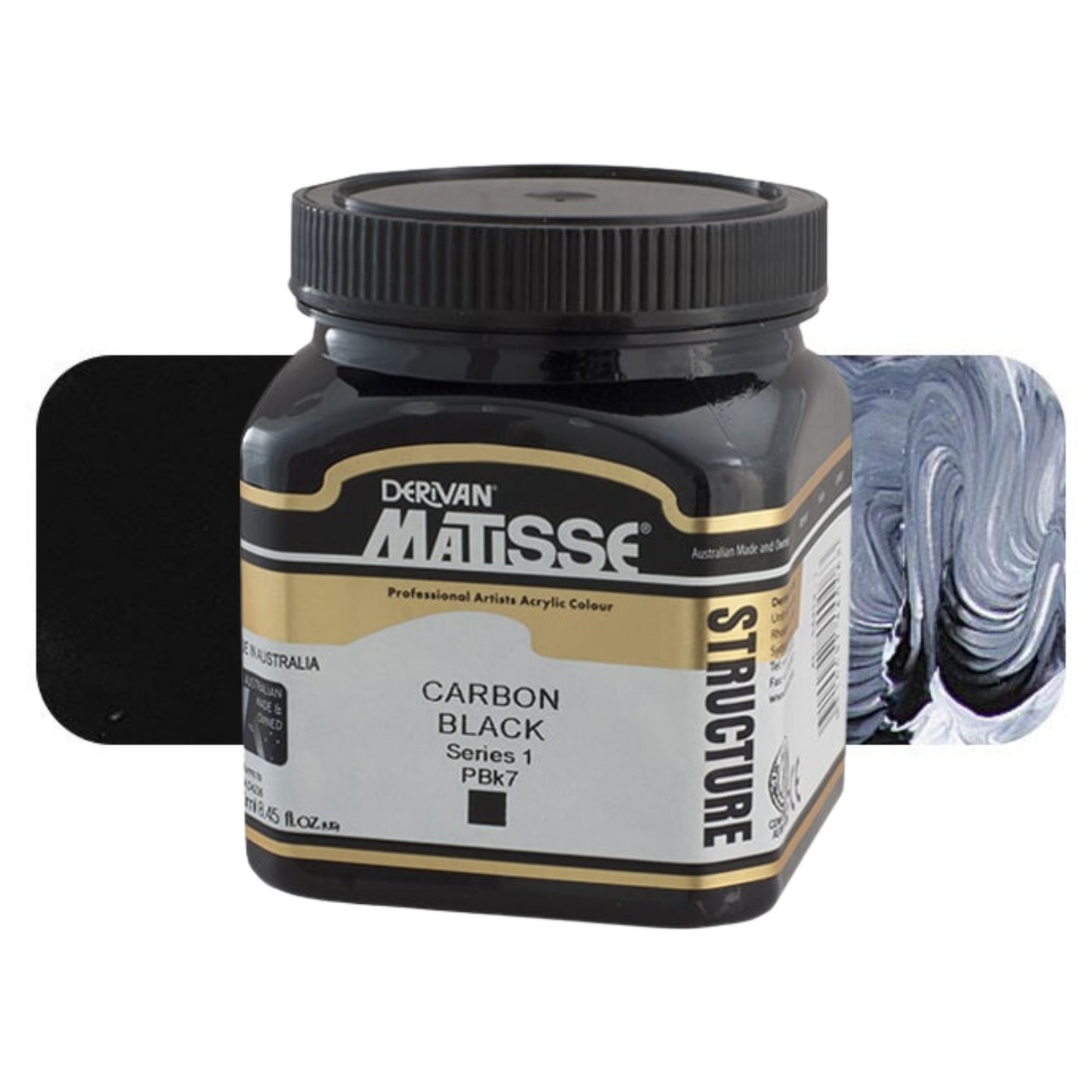 MATISSE STRUCTURE ACRYLIC 250ml S1 Carbon Black