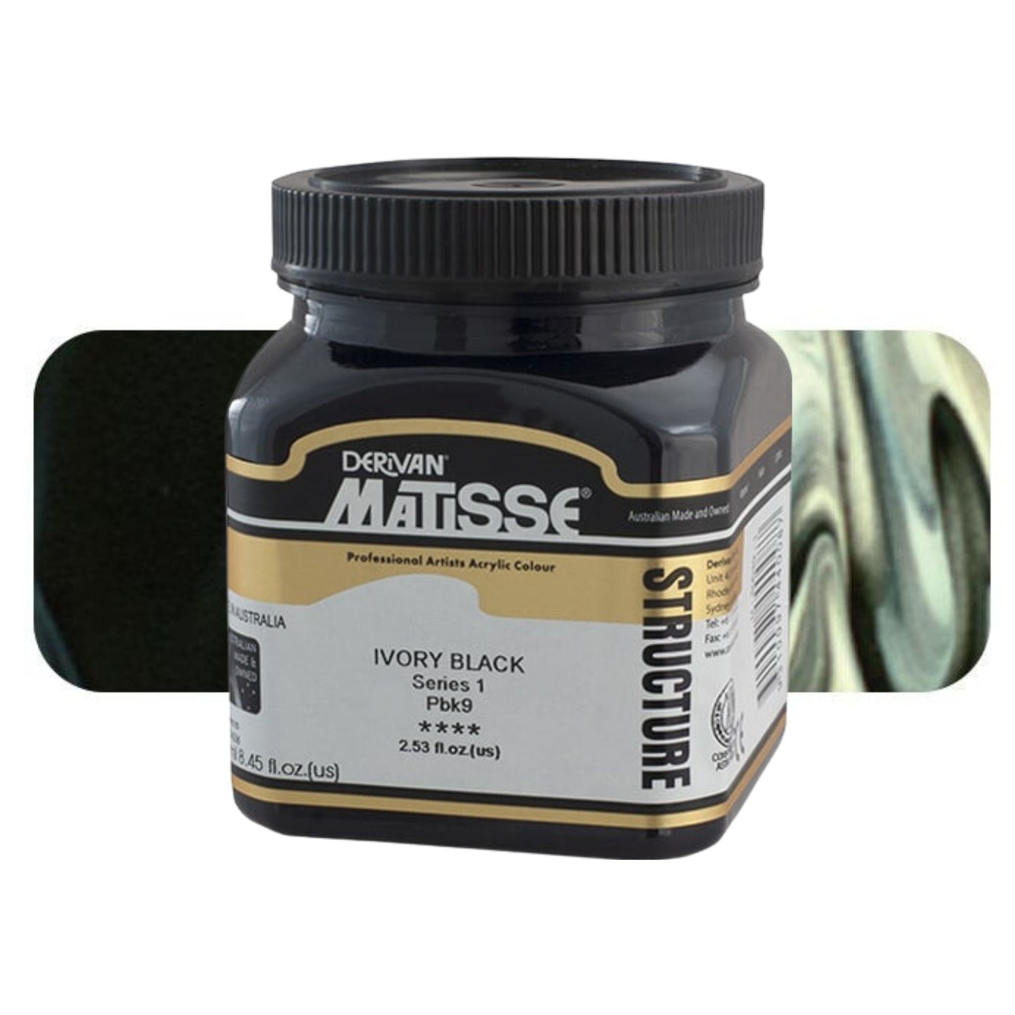 MATISSE STRUCTURE ACRYLIC 250ml S1 Ivory Black