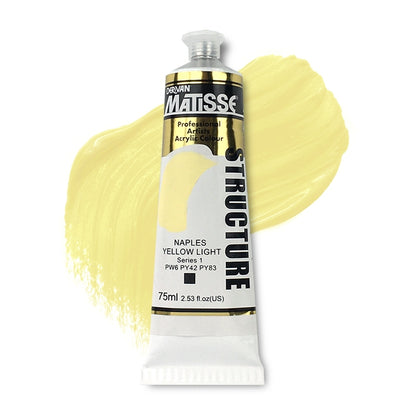 MATISSE STRUCTURE ACRYLIC 75ml S1 NAPLES YELLOW LIGHT