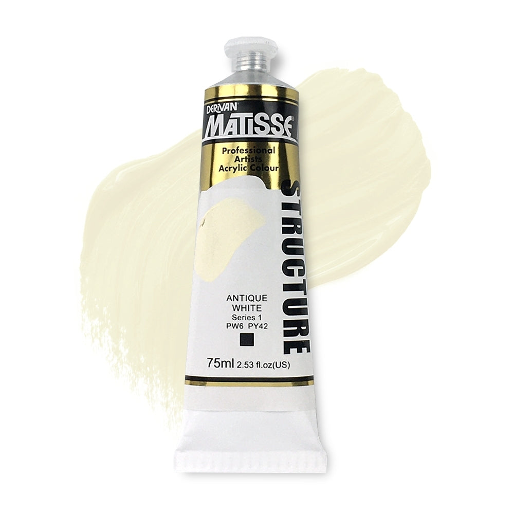 MATISSE STRUCTURE ACRYLIC 75ml S1 ANTIQUE WHITE