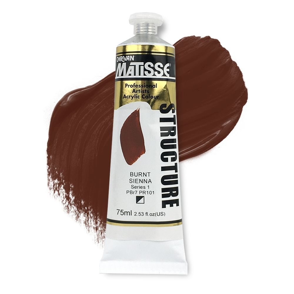 MATISSE STRUCTURE ACRYLIC 75ml S1 Burnt Sienna