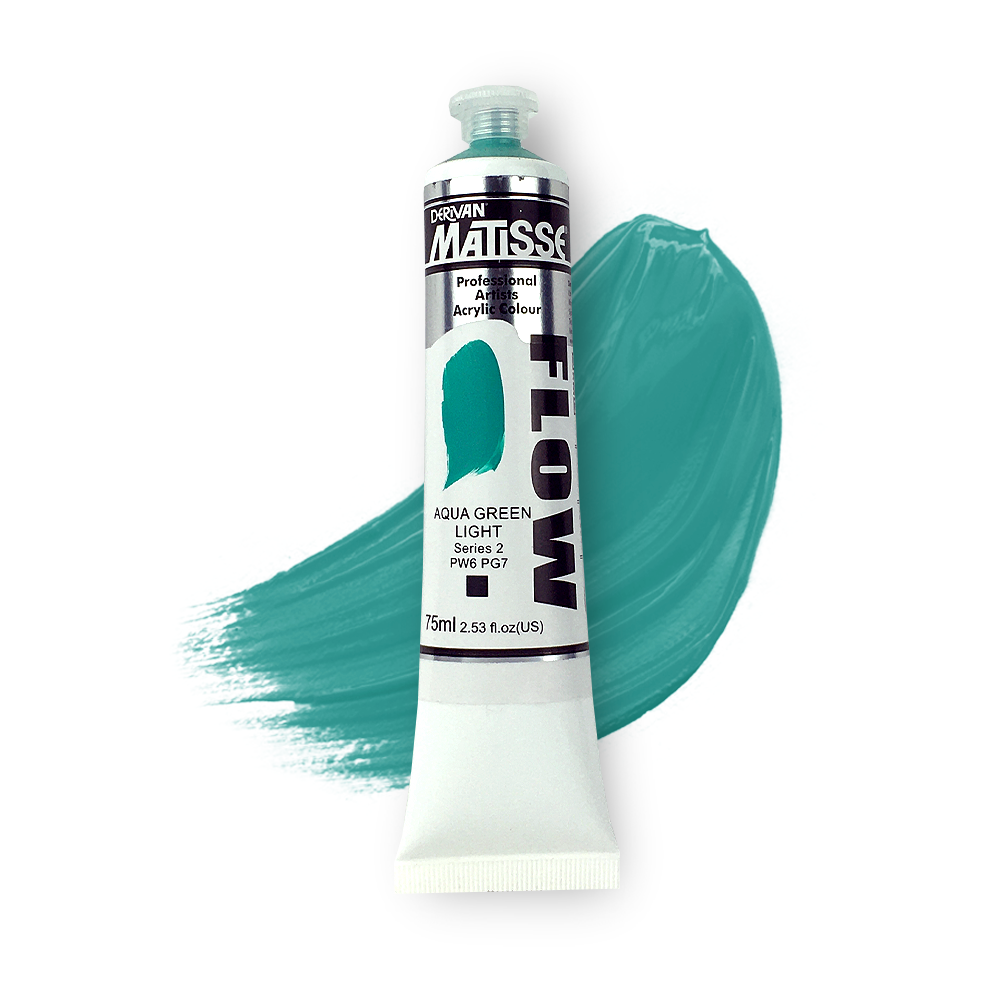 MATISSE FLOW ACRYLIC 75ml S2 AQUA GREEN LIGHT