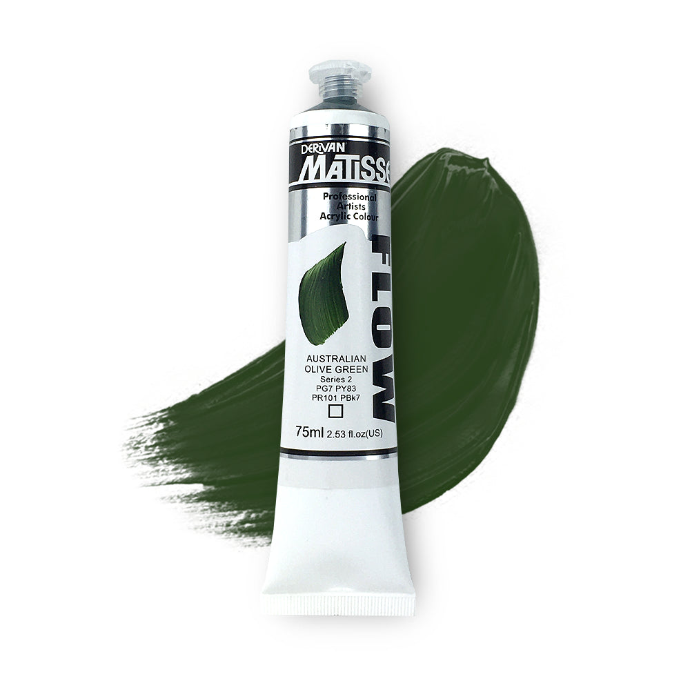 MATISSE FLOW ACRYLIC 75ml S2 AUSTRALIAN OLIVE GREEN