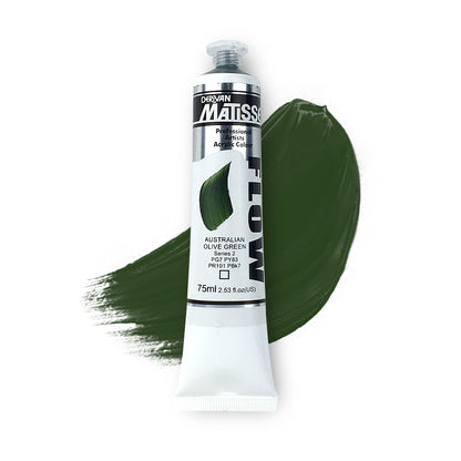 MATISSE FLOW ACRYLIC 75ml S2 AUSTRALIAN OLIVE GREEN