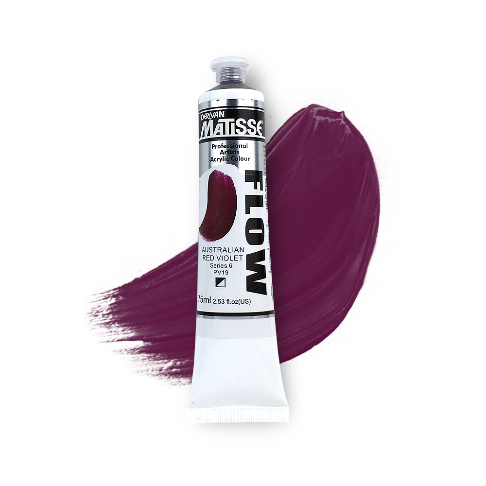 MATISSE FLOW ACRYLIC 75ml S6 AUSTRALIAN RED VIOLET