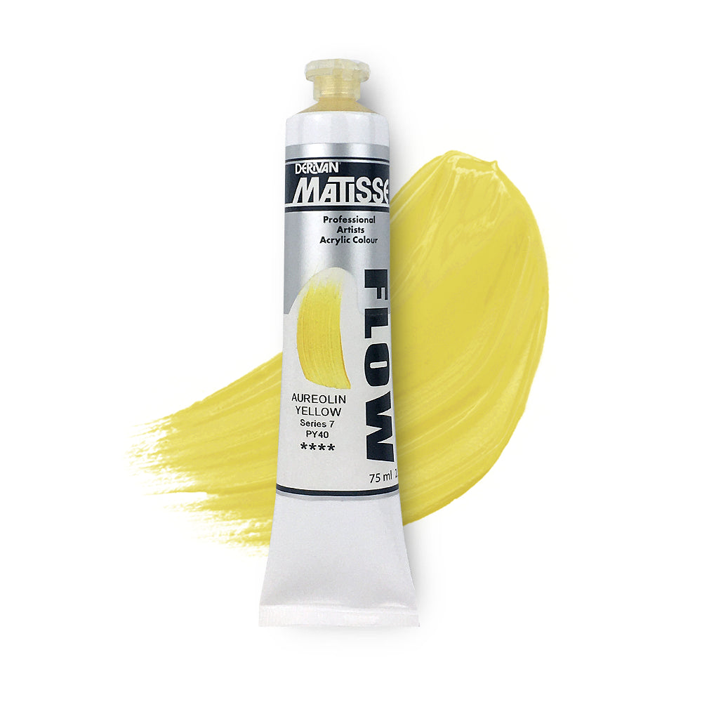 MATISSE FLOW ACRYLIC 75ml S7 AUREOLIN YELLOW