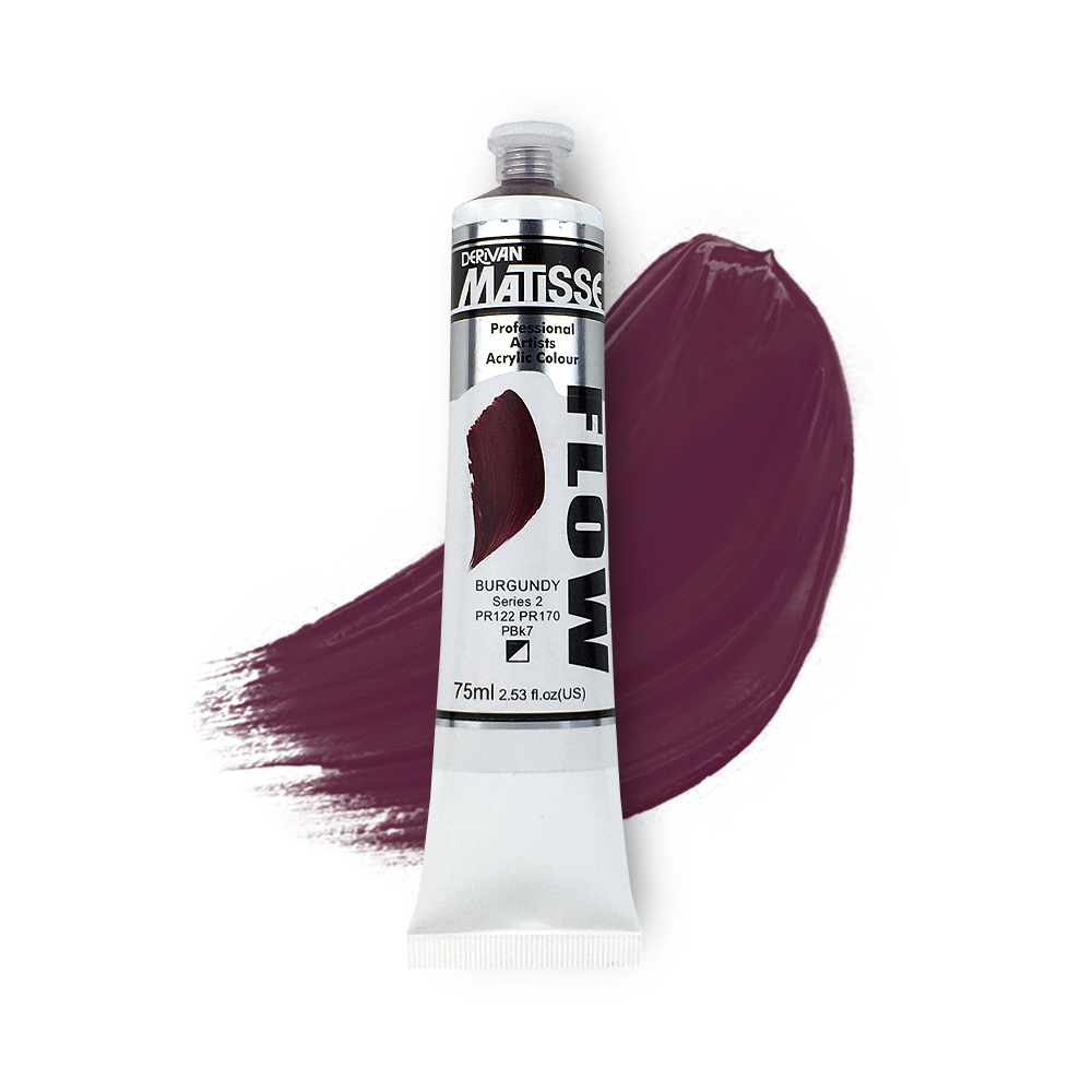 MATISSE FLOW ACRYLIC 75ml S2 BURGUNDY