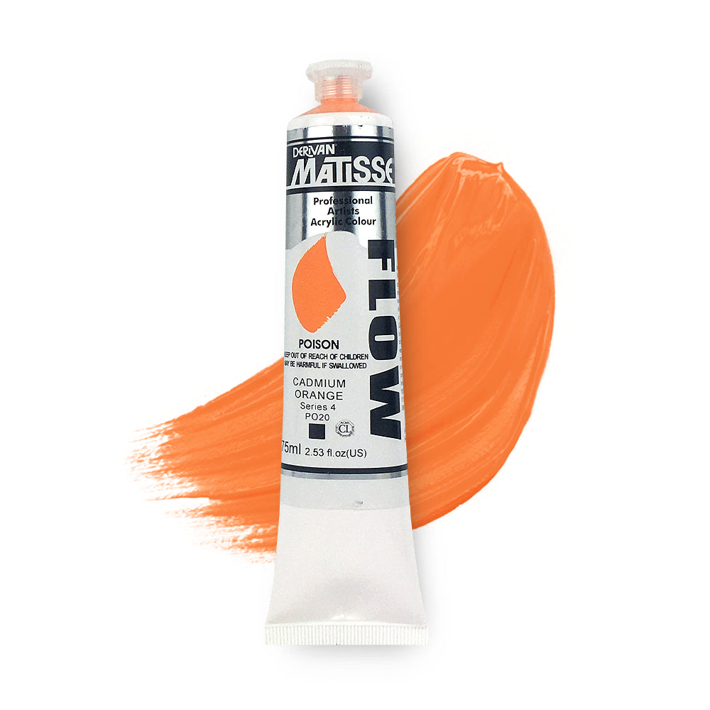 MATISSE FLOW ACRYLIC 75ml S4 CADMIUM ORANGE