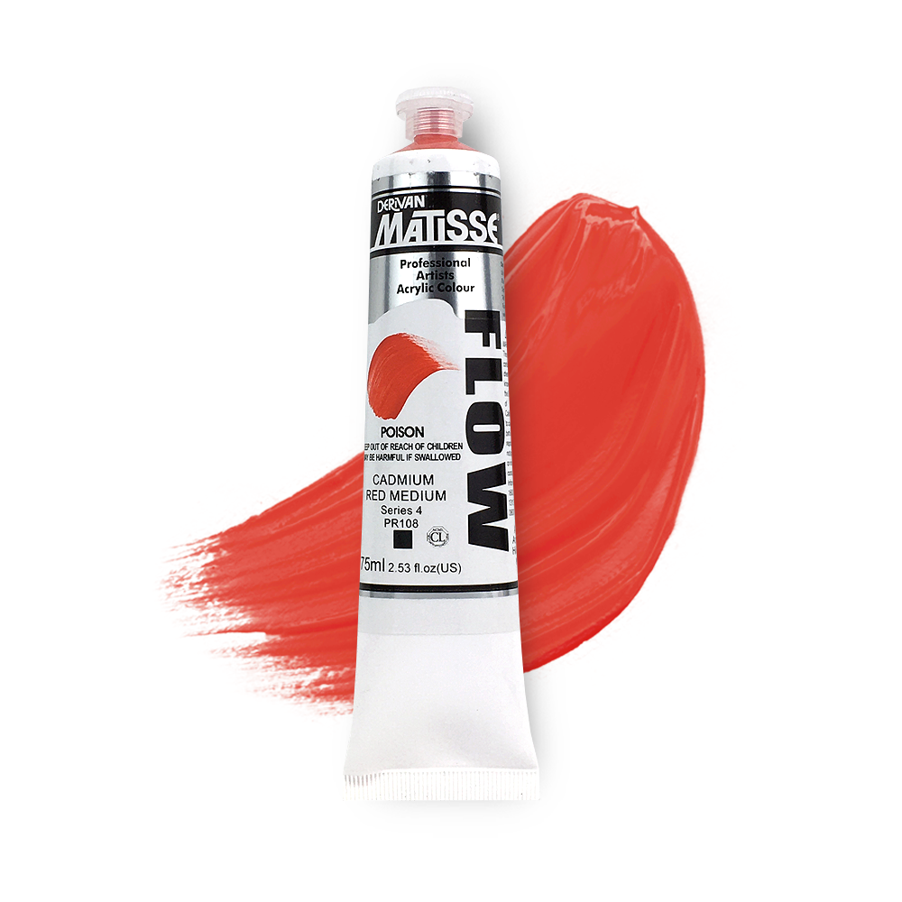 MATISSE FLOW ACRYLIC 75ml S4 Cadmium Red Medium