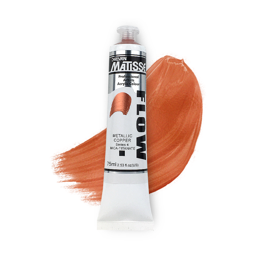 MATISSE FLOW ACRYLIC 75ml S4 METALLIC COPPER