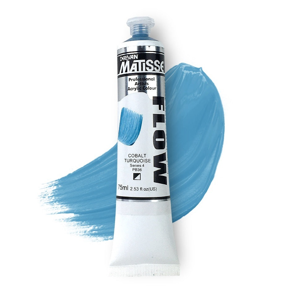 MATISSE FLOW ACRYLIC 75ml S4 COBALT TURQUOISE