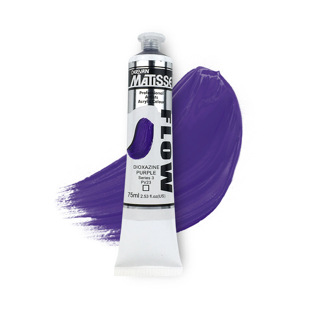 MATISSE FLOW ACRYLIC 75ml S3 DIOXAZINE PURPLE