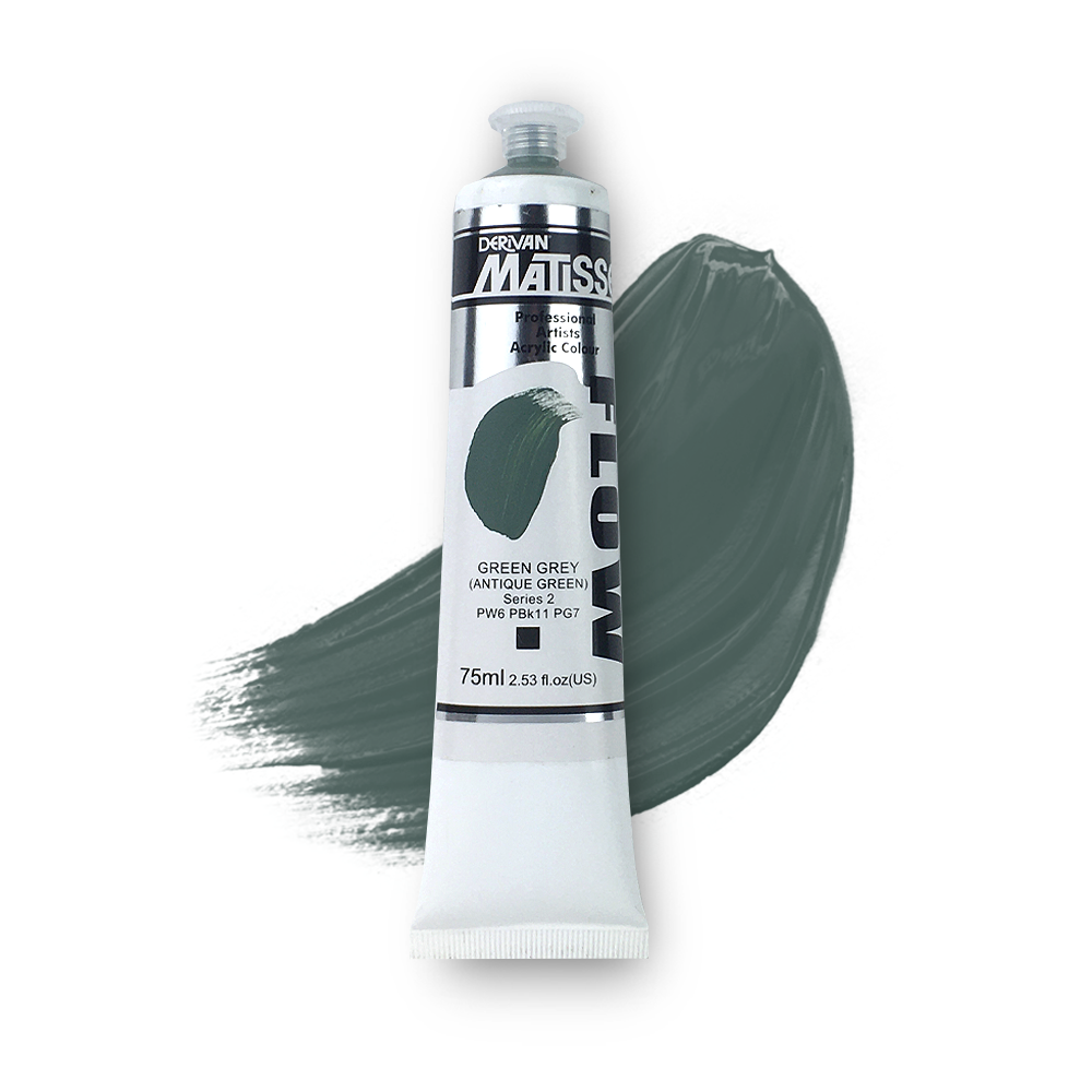 MATISSE FLOW ACRYLIC 75ml S2 GREEN GREY - ANTIQUE