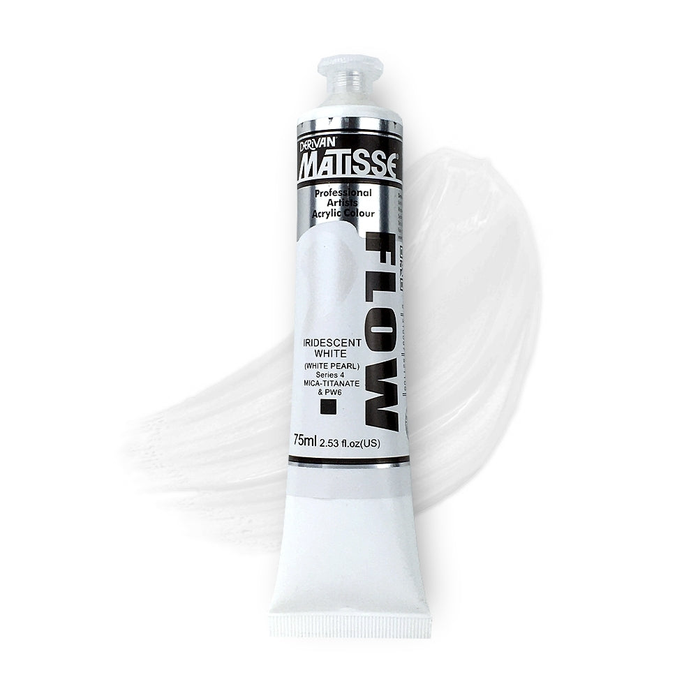 MATISSE FLOW ACRYLIC 75ml S4 IRIDESCENT WHITE