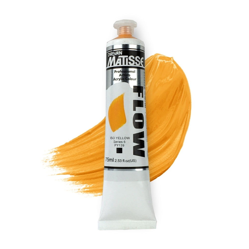 MATISSE FLOW ACRYLIC 75ml S6 ISO YELLOW