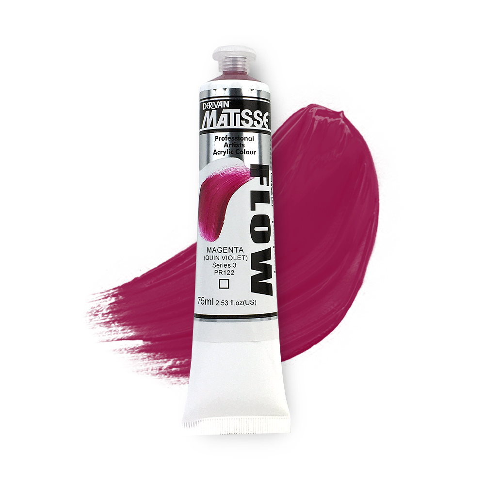 MATISSE FLOW ACRYLIC 75ml S3 MAGENTA - QUIN VIOLET