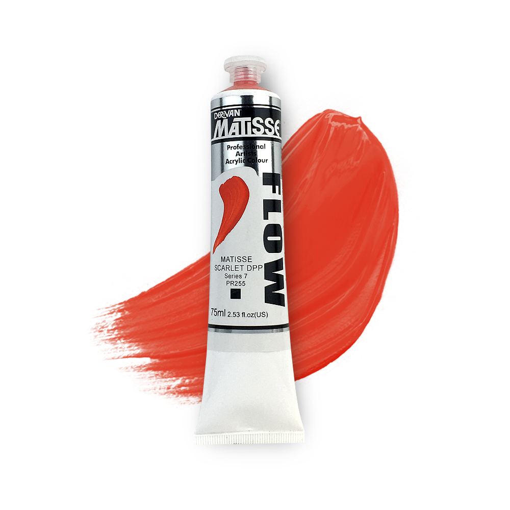 MATISSE FLOW ACRYLIC 75ml S7 MATISSE SCARLET DPP