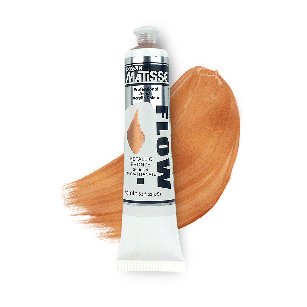 MATISSE FLOW ACRYLIC 75ml S4 METALLIC BRONZE