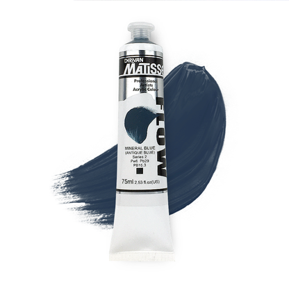 MATISSE FLOW ACRYLIC 75ml S2 MINERAL BLUE - ANTIQUE