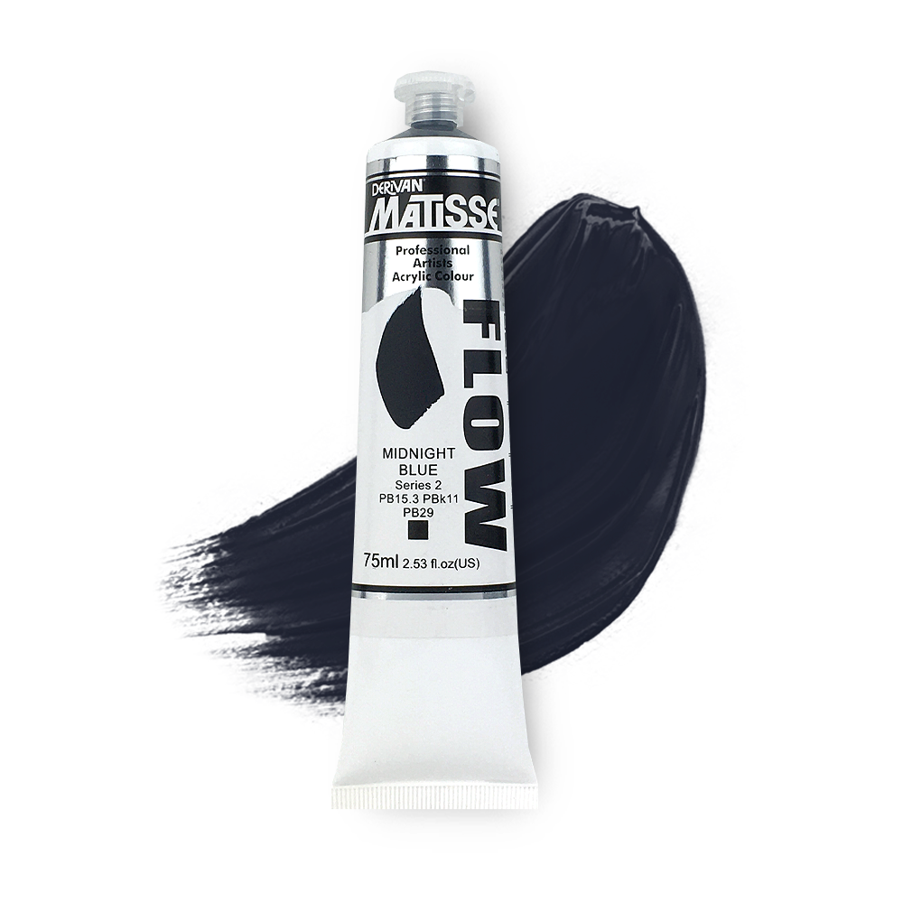 MATISSE FLOW ACRYLIC 75ml S2 MIDNIGHT BLUE