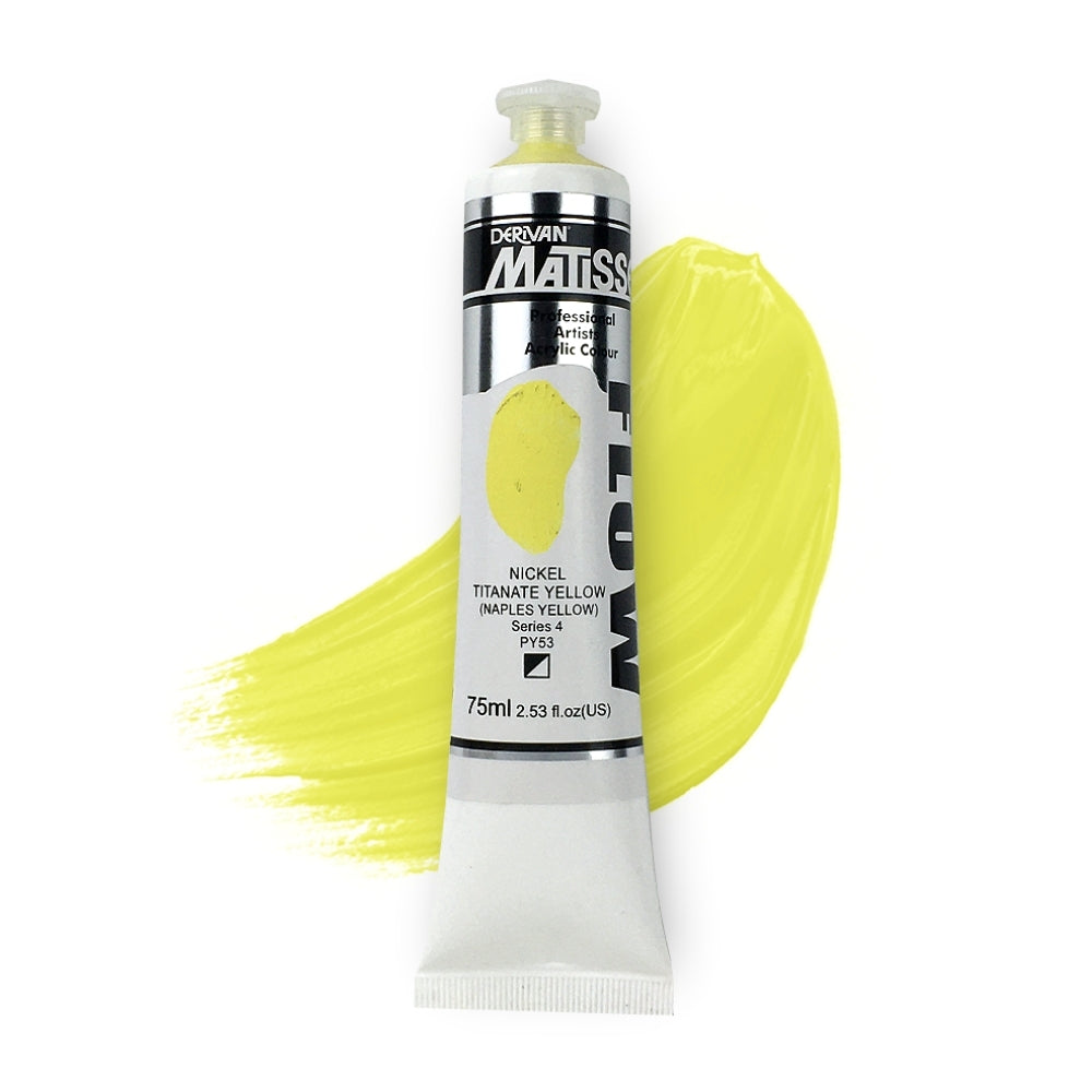 MATISSE FLOW ACRYLIC 75ml S4 NICKEL TITANATE YELLOW - NAPLES