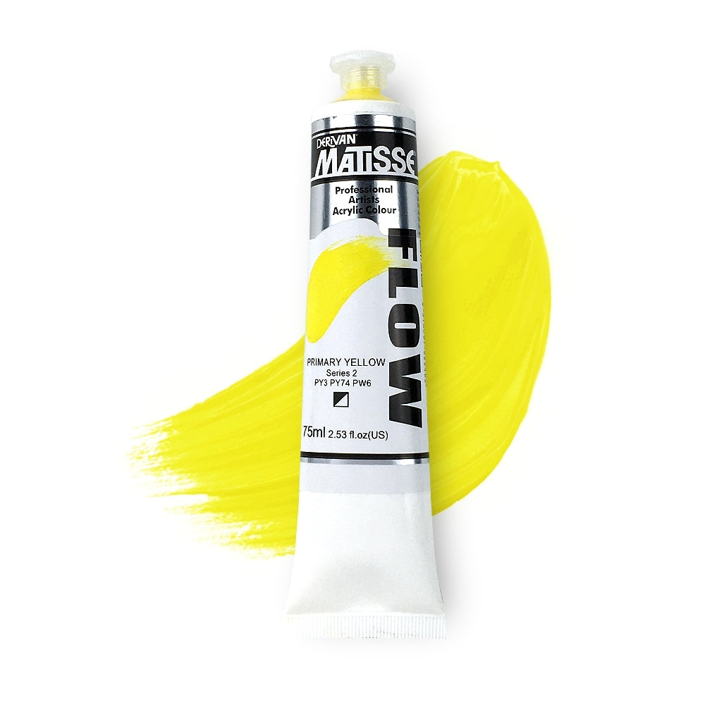 MATISSE FLOW ACRYLIC 75ml S2 PRIMARY YELLOW