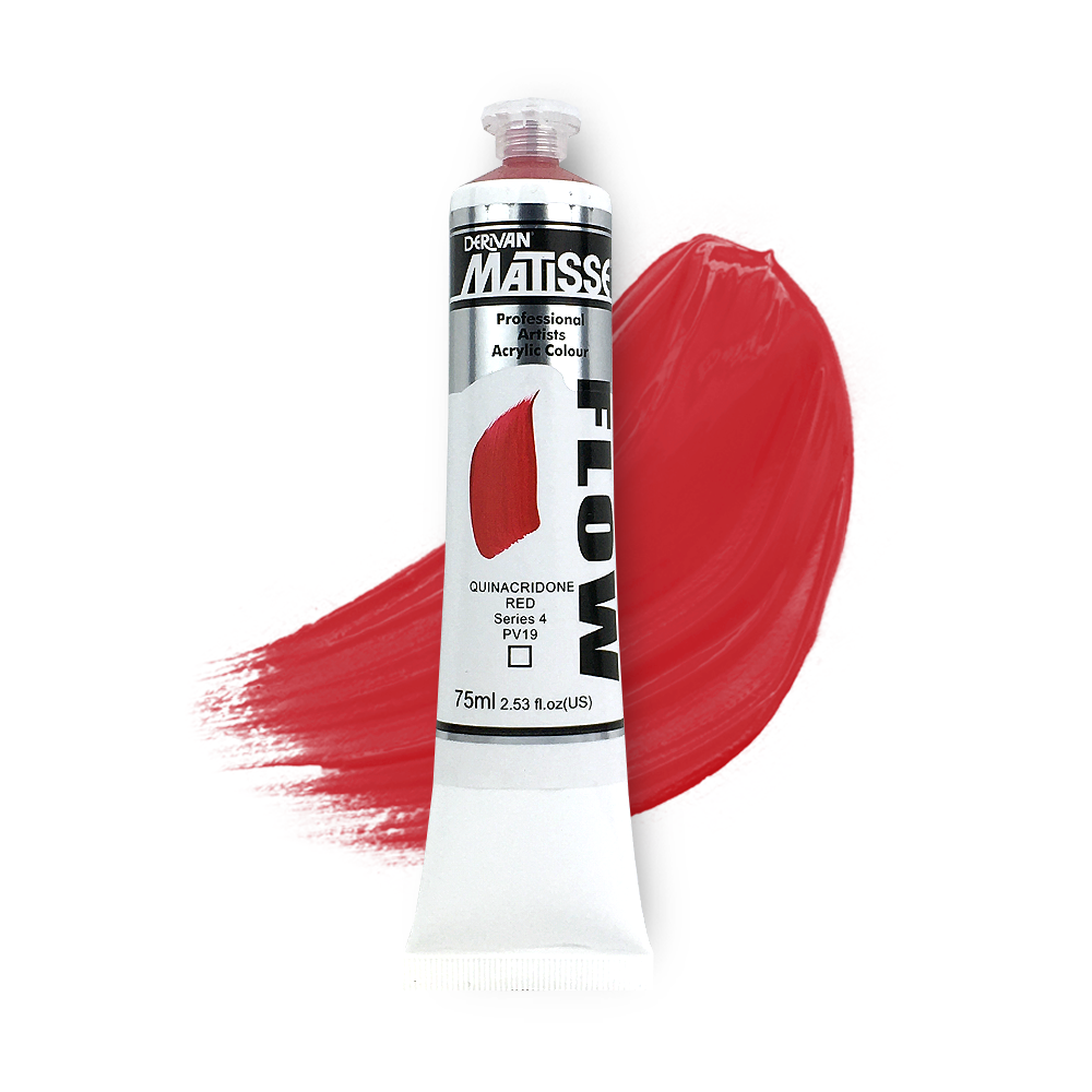 MATISSE FLOW ACRYLIC 75ml S4 Quinacridone Red