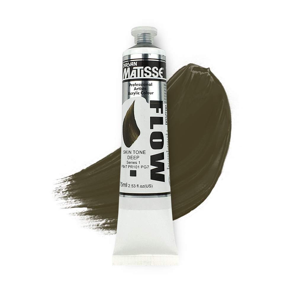 MATISSE FLOW ACRYLIC 75ml S1 SKIN TONE DEEP