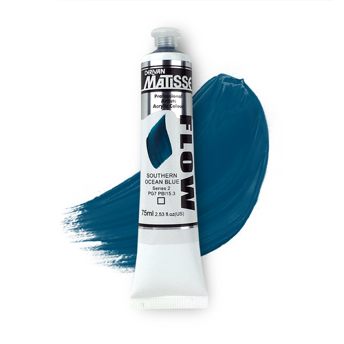 MATISSE FLOW ACRYLIC 75ml S2 SOUTHERN OCEAN BLUE