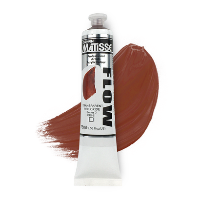 MATISSE FLOW ACRYLIC 75ml S3 TRANSPARENT RED OXIDE