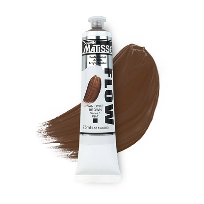 MATISSE FLOW ACRYLIC 75ml S1 VAN DYKE BROWN