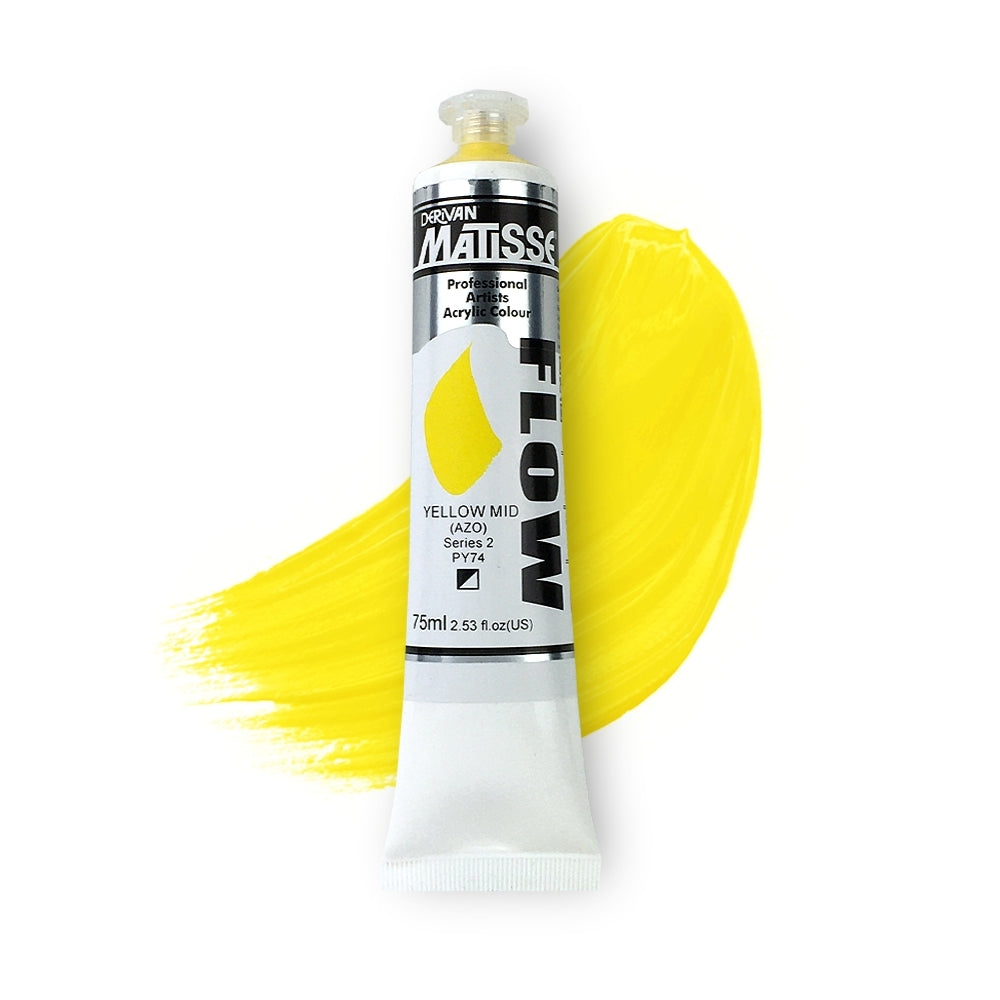 MATISSE FLOW ACRYLIC 75ml S2 YELLOW MID AZO