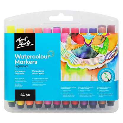 Mont Marte Watercolour Markers 24pce in case