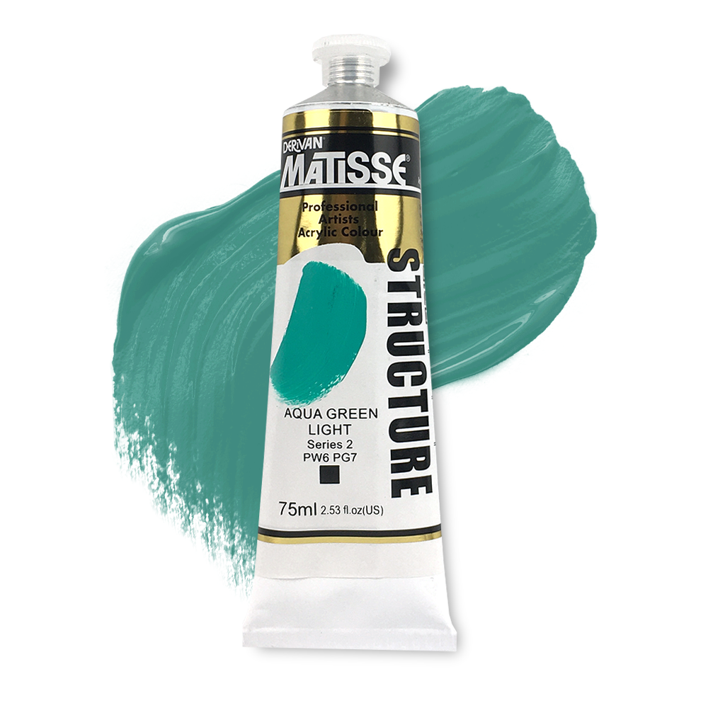 MATISSE STRUCTURE ACRYLIC 75ml S2 AQUA GREEN LIGHT