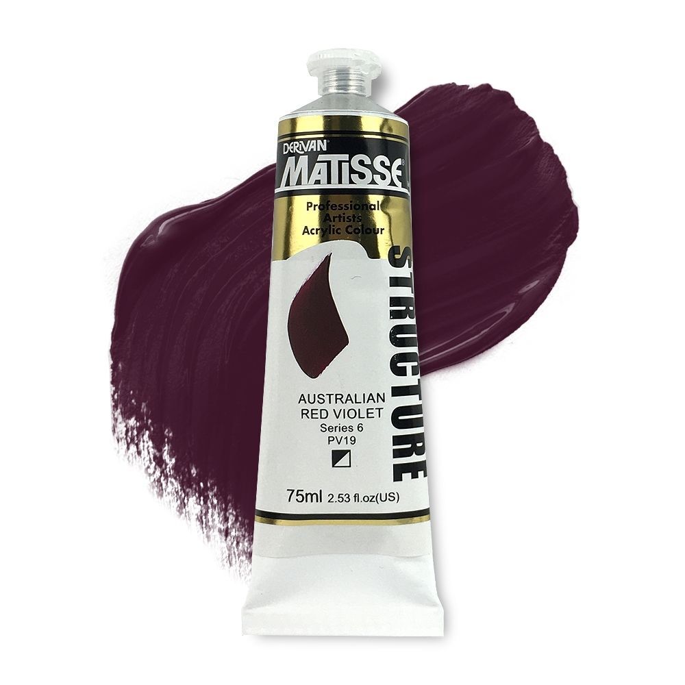 MATISSE STRUCTURE ACRYLIC 75ml S6 AUSTRALIAN RED VIOLET