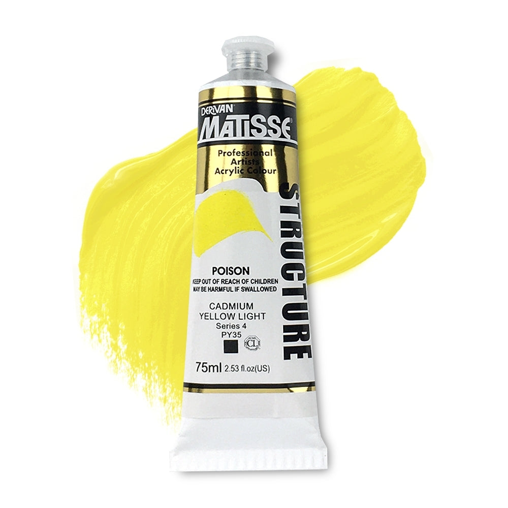 MATISSE STRUCTURE ACRYLIC 75ml S4 CADMIUM YELLOW LIGHT