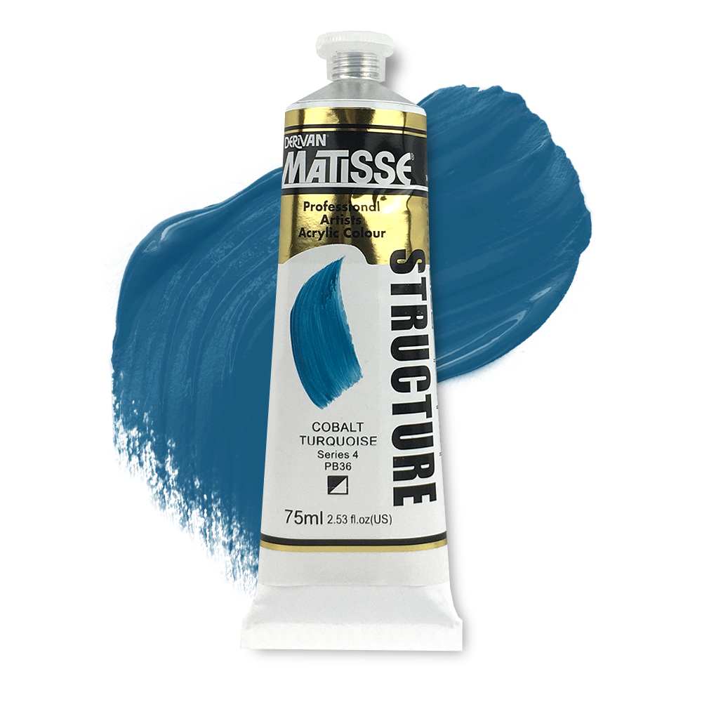 MATISSE STRUCTURE ACRYLIC 75ml S4 COBALT TURQUOISE