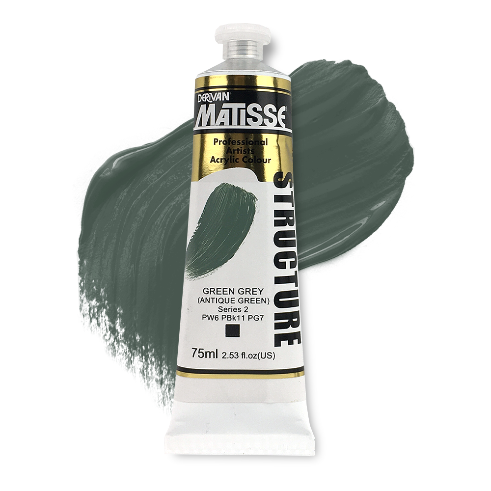 MATISSE STRUCTURE ACRYLIC 75ml S2 GREEN GREY - ANTIQUE