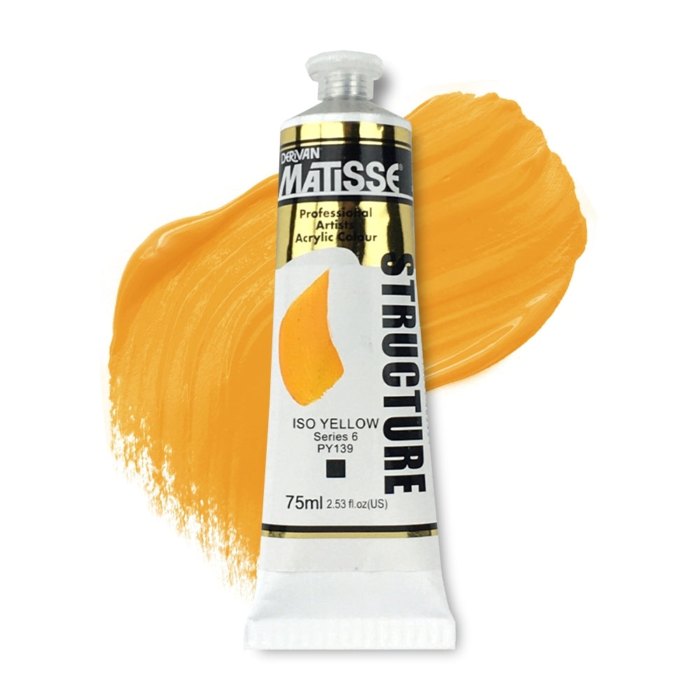 MATISSE STRUCTURE ACRYLIC 75ml S6 ISO YELLOW