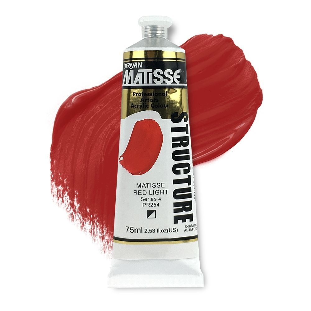 MATISSE STRUCTURE ACRYLIC 75ml S4 MATISSE RED LIGHT