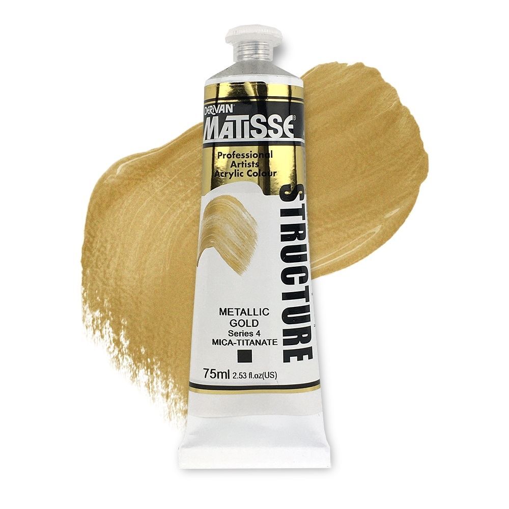 MATISSE STRUCTURE ACRYLIC 75ml S4 METALLIC GOLD