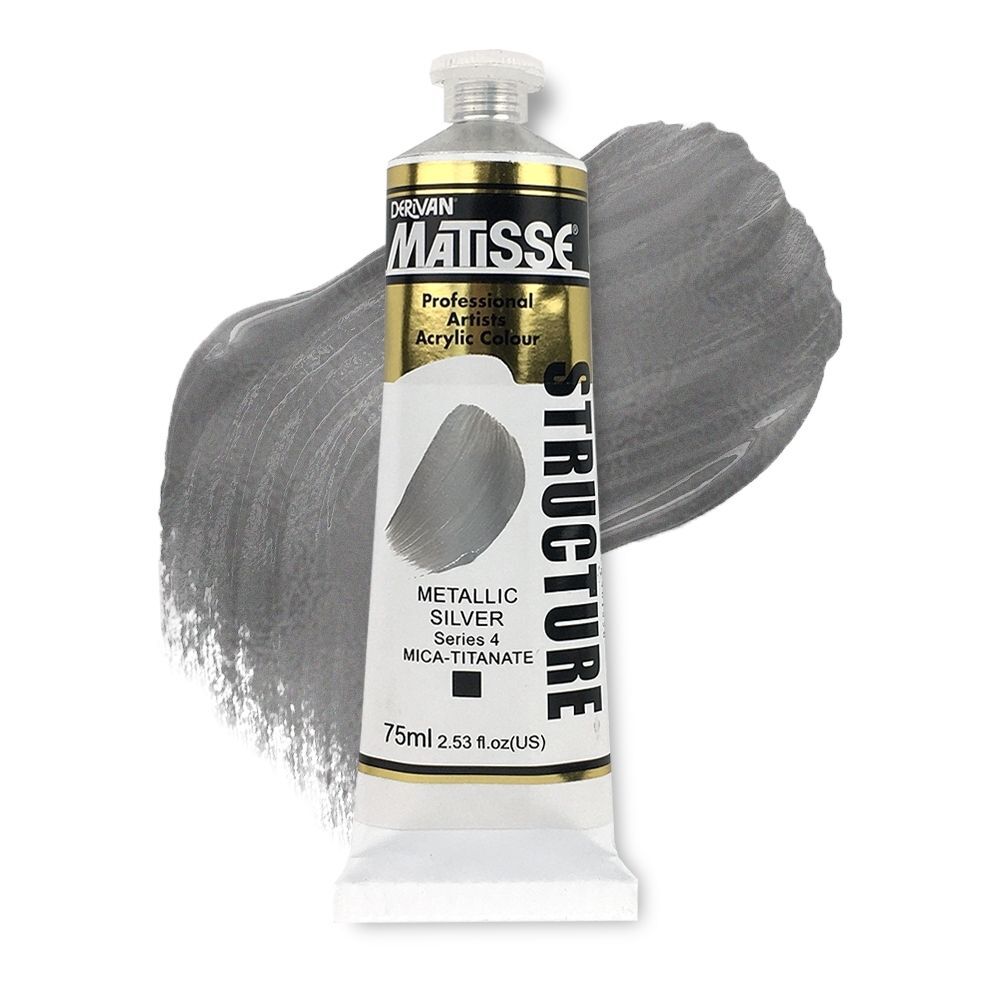 MATISSE STRUCTURE ACRYLIC 75ml S4 METALLIC SILVER