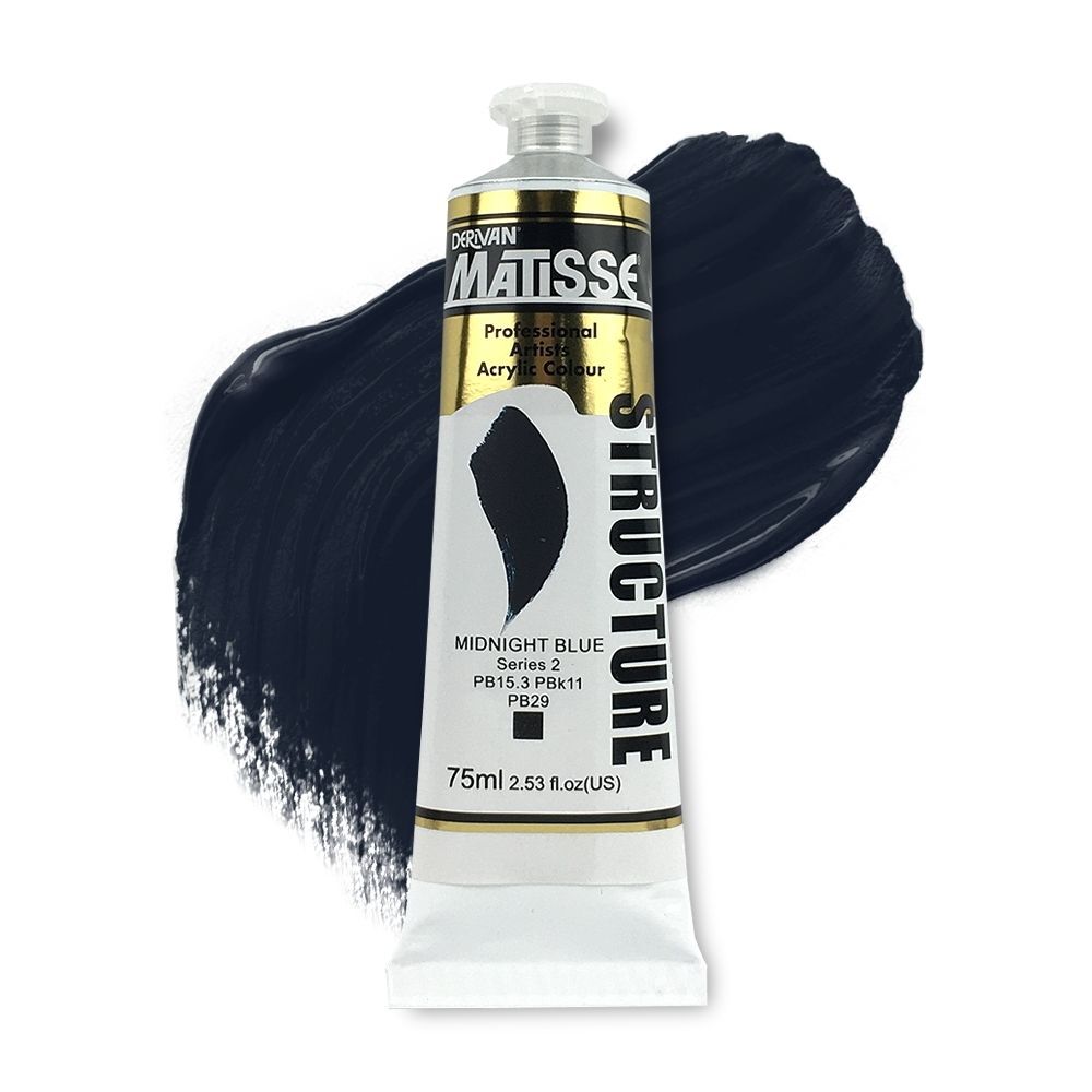 MATISSE STRUCTURE ACRYLIC 75ml S2 MIDNIGHT BLUE