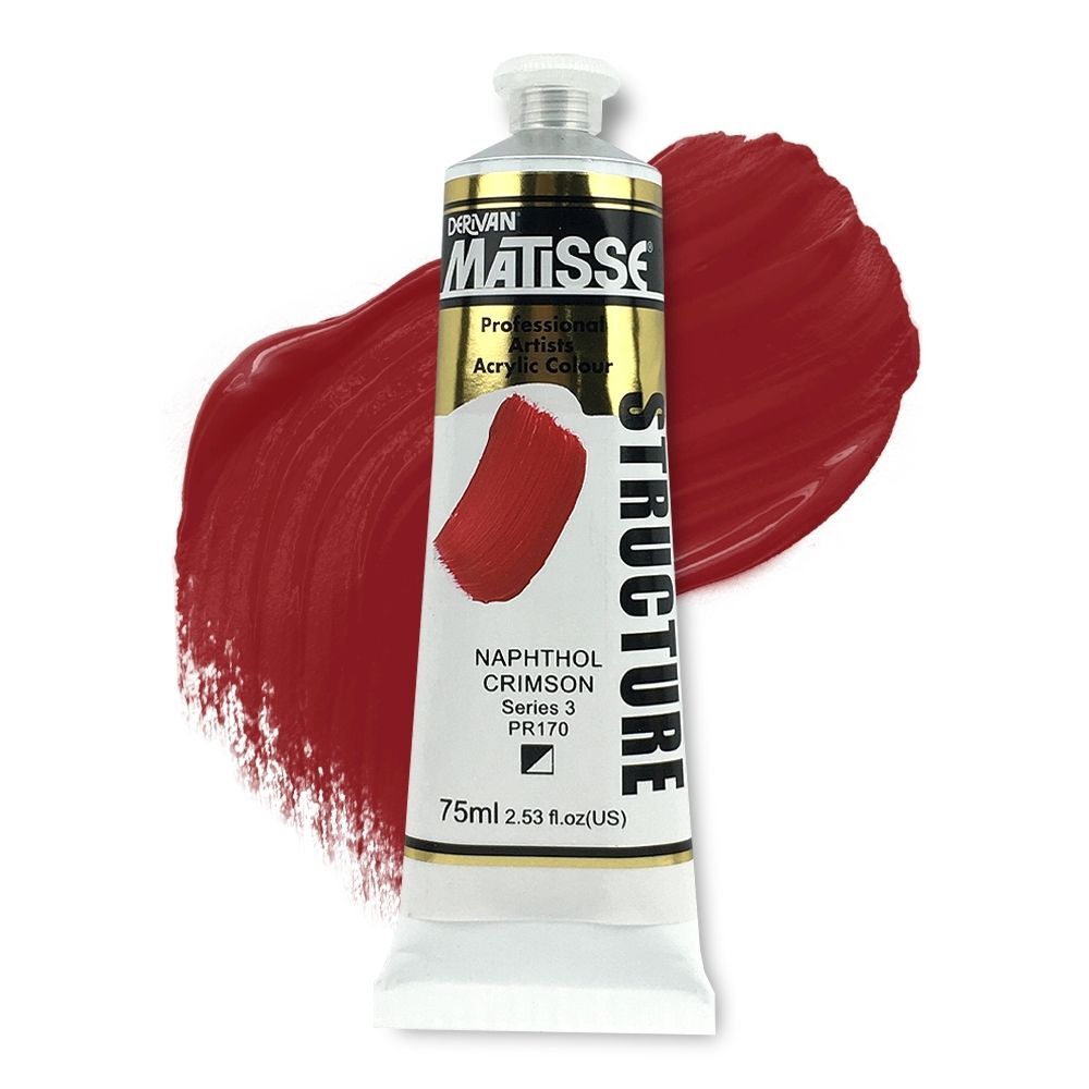 MATISSE STRUCTURE ACRYLIC 75ml S3 Napthol Crimson