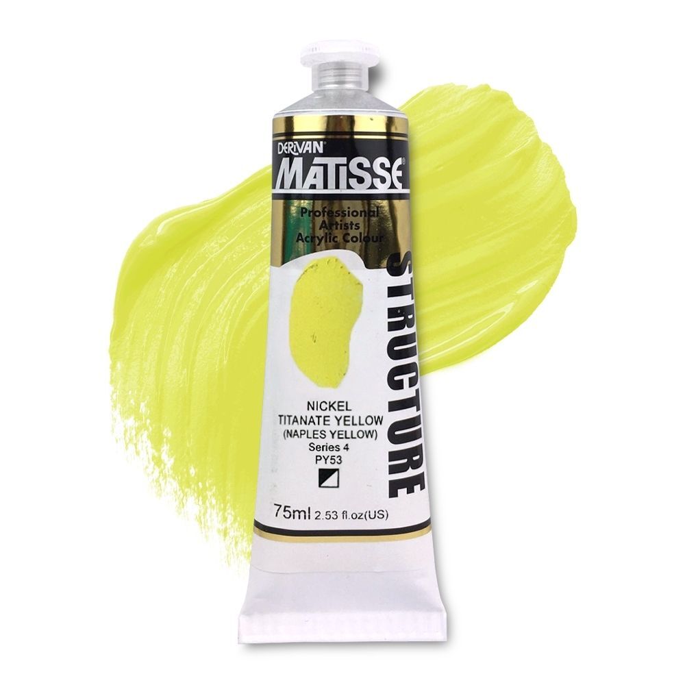 MATISSE STRUCTURE ACRYLIC 75ml S4 NICKEL TITANATE YELLOW - NAPLES