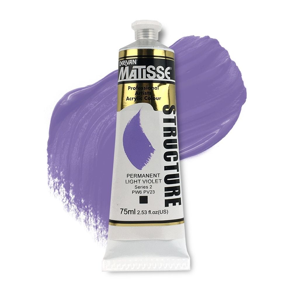 MATISSE STRUCTURE ACRYLIC 75ml S2 PERMANENT LIGHT VIOLET