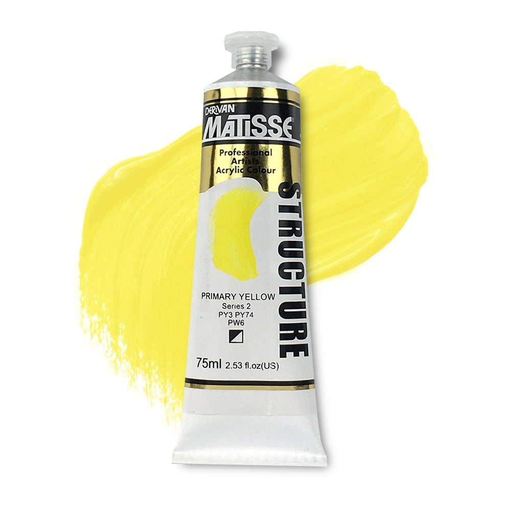 MATISSE STRUCTURE ACRYLIC 75ml S2 PRIMARY YELLOW