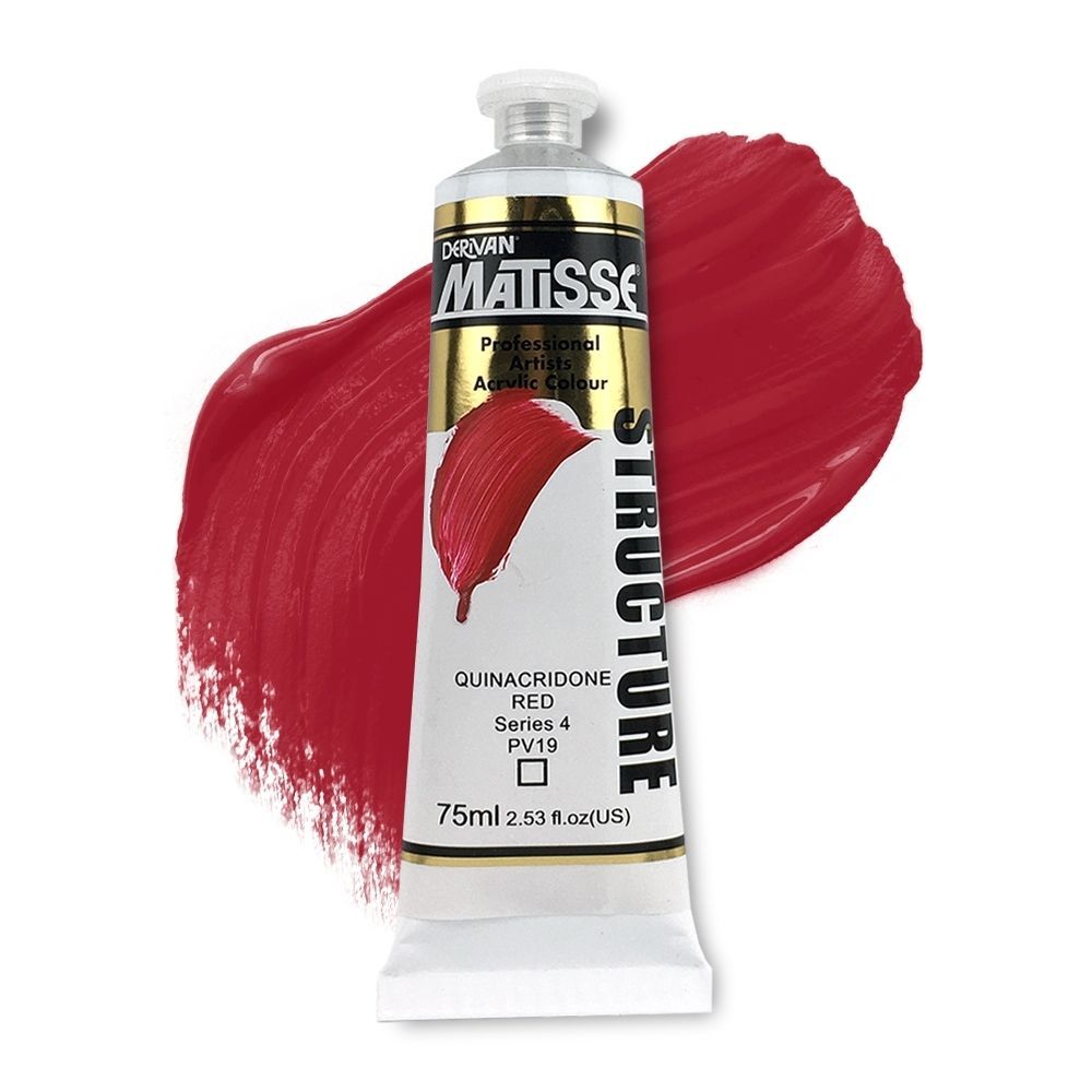 MATISSE STRUCTURE ACRYLIC 75ml S4 Quinacridone Red