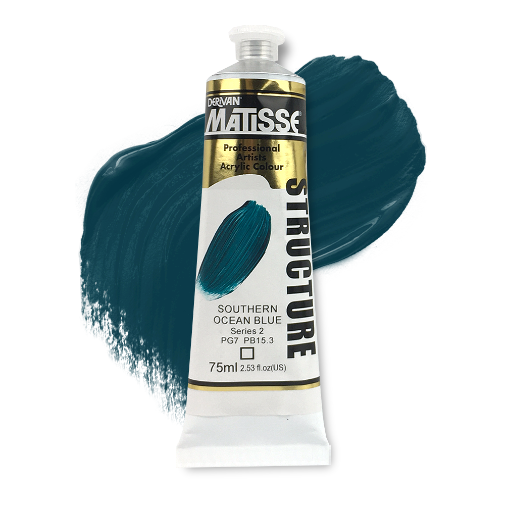 MATISSE STRUCTURE ACRYLIC 75ml S2 SOUTHERN OCEAN BLUE