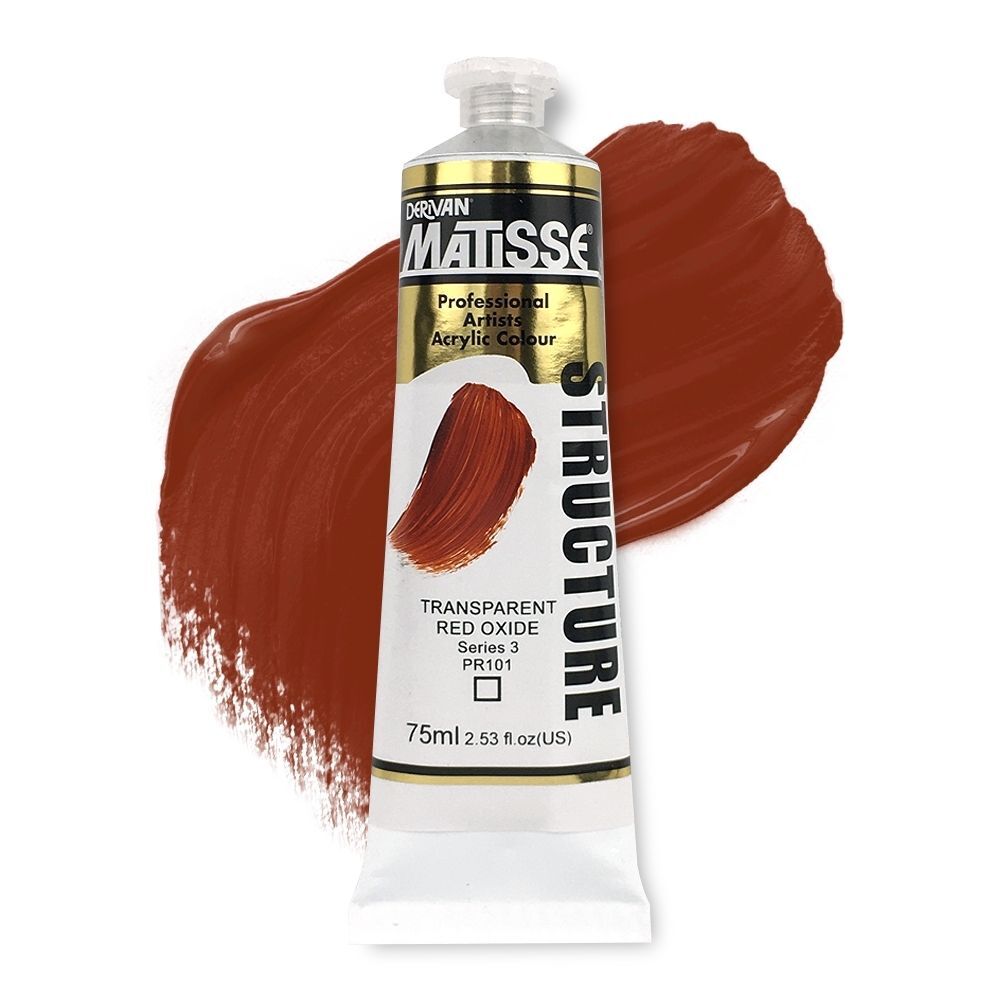 MATISSE STRUCTURE ACRYLIC 75ml S3 TRANSPARENT RED OXIDE